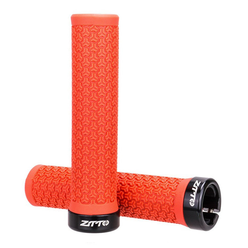 ZTTO AG13 Bike Aluminum Alloy Lockable Ring Grip Anti-Slip Rubber Handle Grip