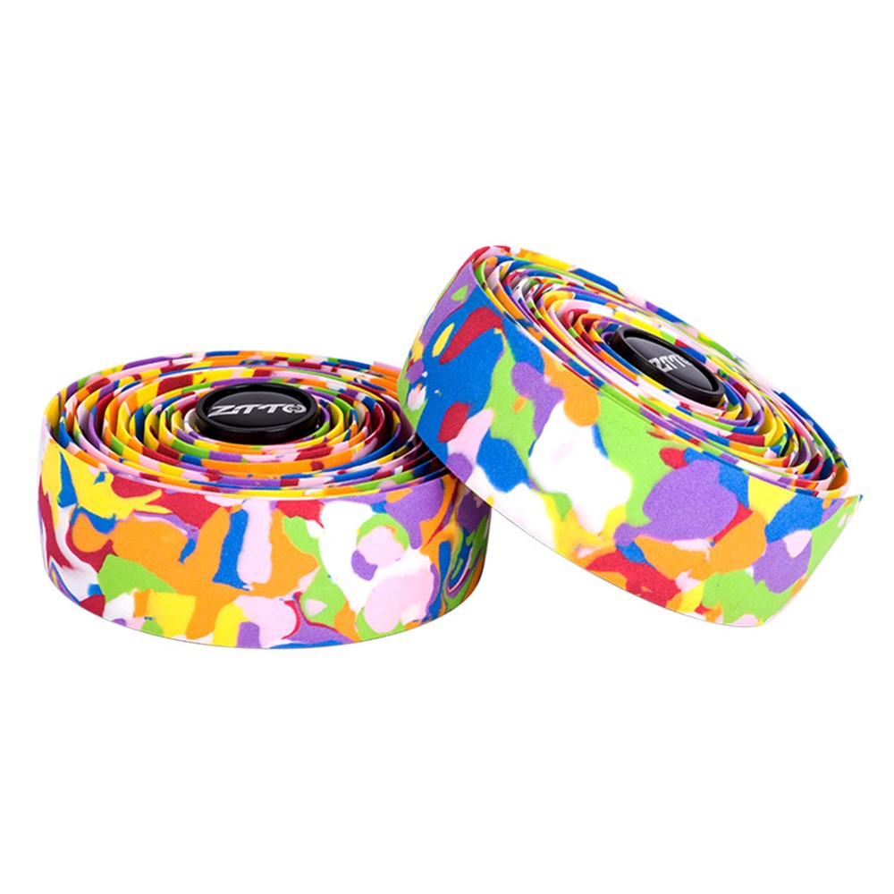 ZTTO CSBD 2Pcs Synthetic Sponge Bicycle Handlebar Tape Shock Absorbing Bike Handlebar Wrap Strap