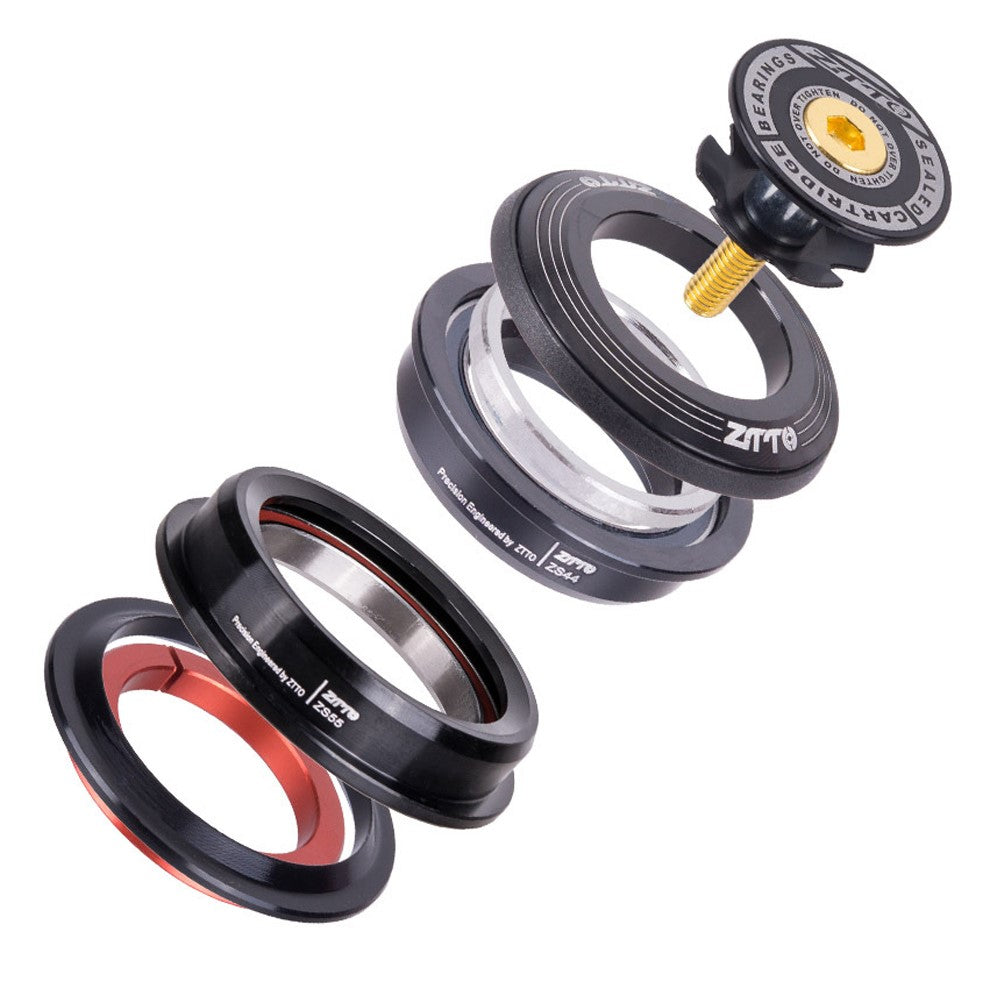 ZTTO 4455ST Aluminum Alloy Bike Headset Tapered / Straight Tube Front Fork Bearing Headset