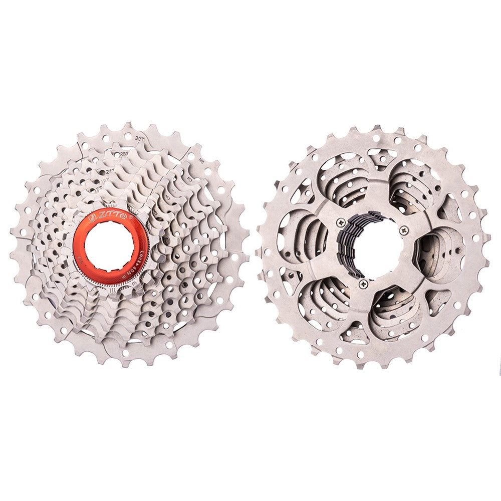 ZTTO Silver 10 Speed Flywheel Bike Cassette for Road Bicycle