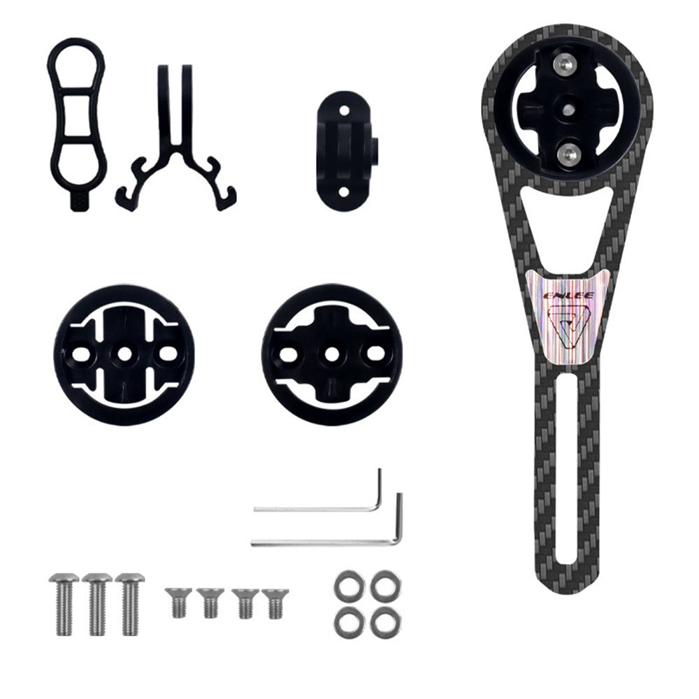 ENLEE Road Bike Carbon Fiber Computer Mount Holder to Connect Lights Action Camera