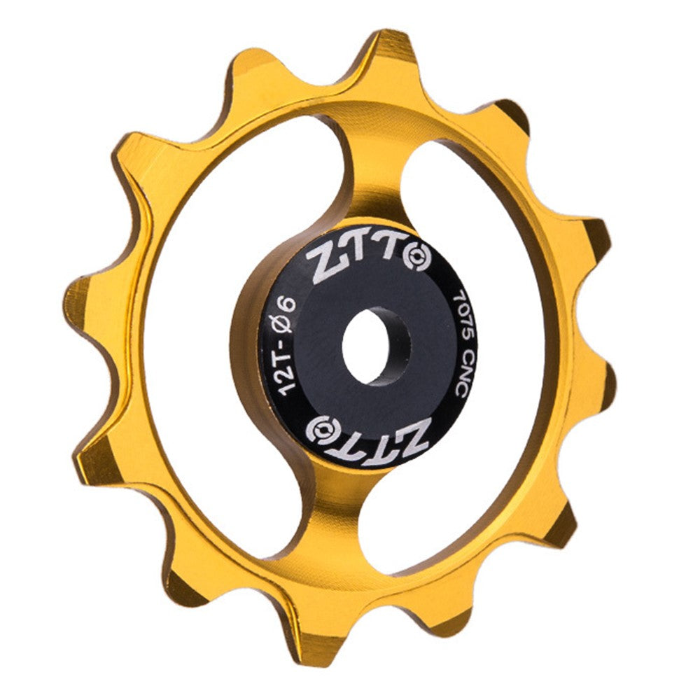 ZTTO ZT-12T Mountain Bike 12T Ceramic Bearing Derailleur Pulley Aluminum Alloy Guide Wheel