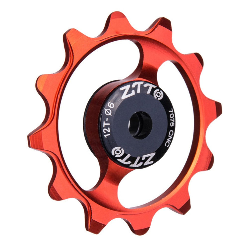 ZTTO ZT-12T Mountain Bike 12T Ceramic Bearing Derailleur Pulley Aluminum Alloy Guide Wheel