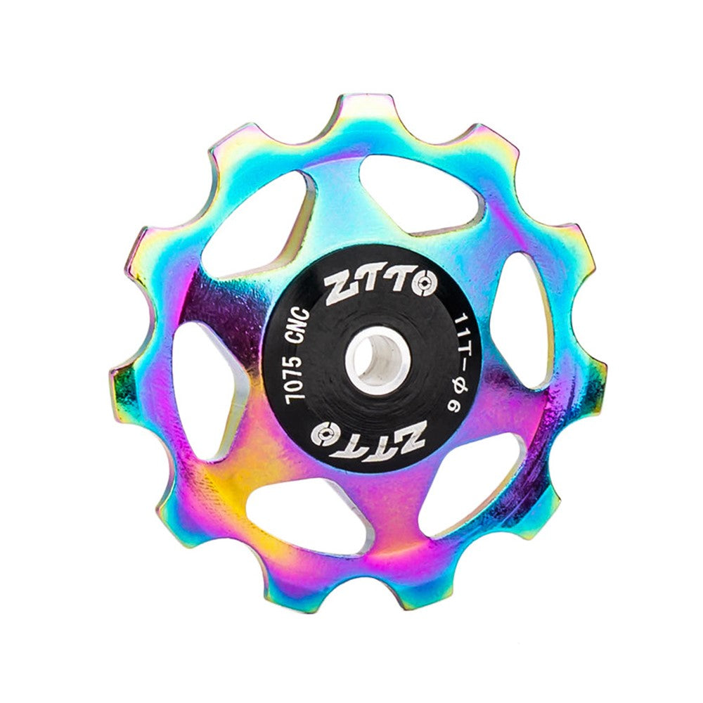 ZTTO 11T Rear Derailleur Pulley Bike Bicycle Metal Bearing Jockey Wheel Aluminium Alloy Rear Derailleur Guide Roller