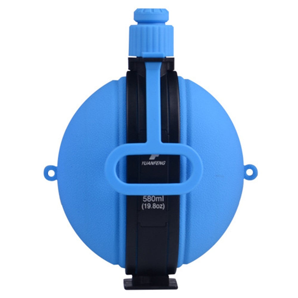 580ml Collapsible Silicone Water Bottle with Compass No FDA, BPA-Free
