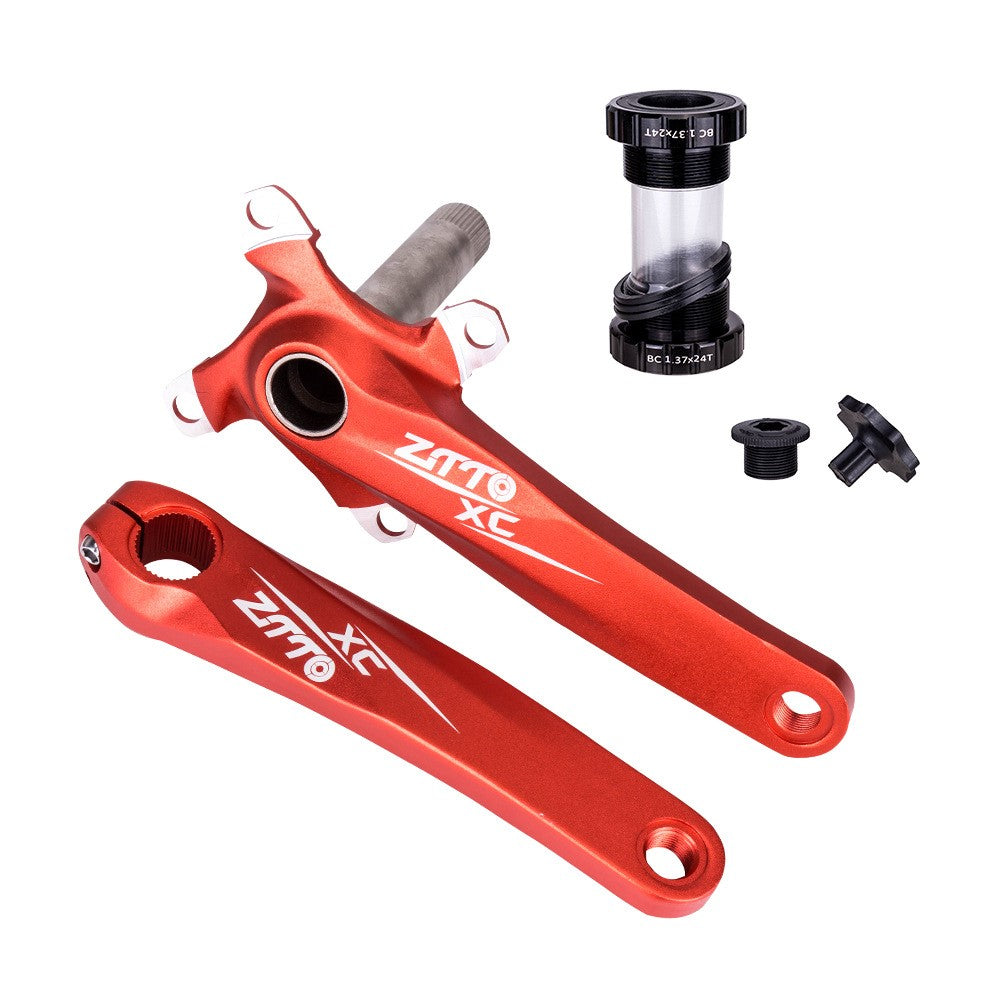 ZTTO ZT-01 Bike Cranksets Bicycle Crank Arm Set with Bottom Bracket Kit and Chainring Bolts Cycling Parts