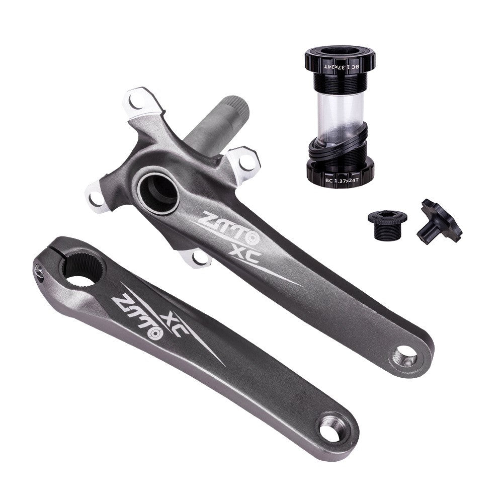 ZTTO ZT-01 Bike Cranksets Bicycle Crank Arm Set with Bottom Bracket Kit and Chainring Bolts Cycling Parts