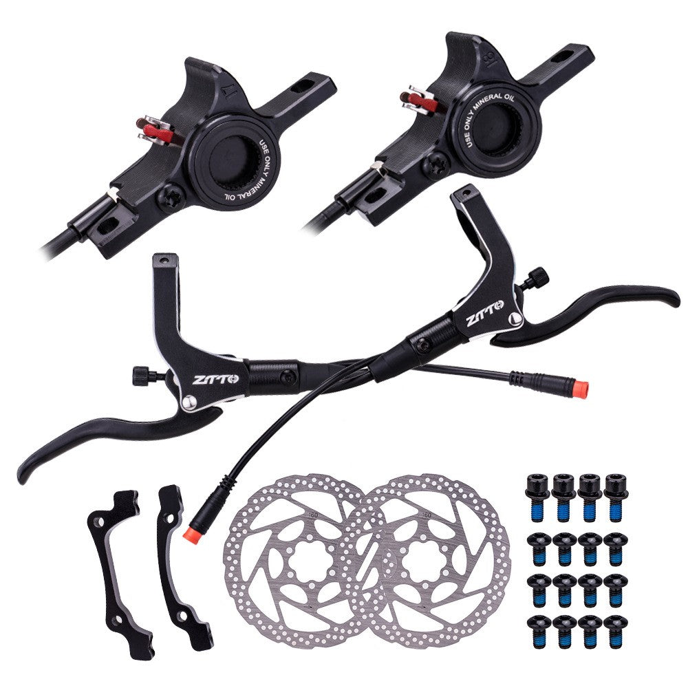 ZTTO DFH-EO2 Ebike Front Hydraulic Brakes Bike Power-Off Hydraulic Brake Kit with Disc