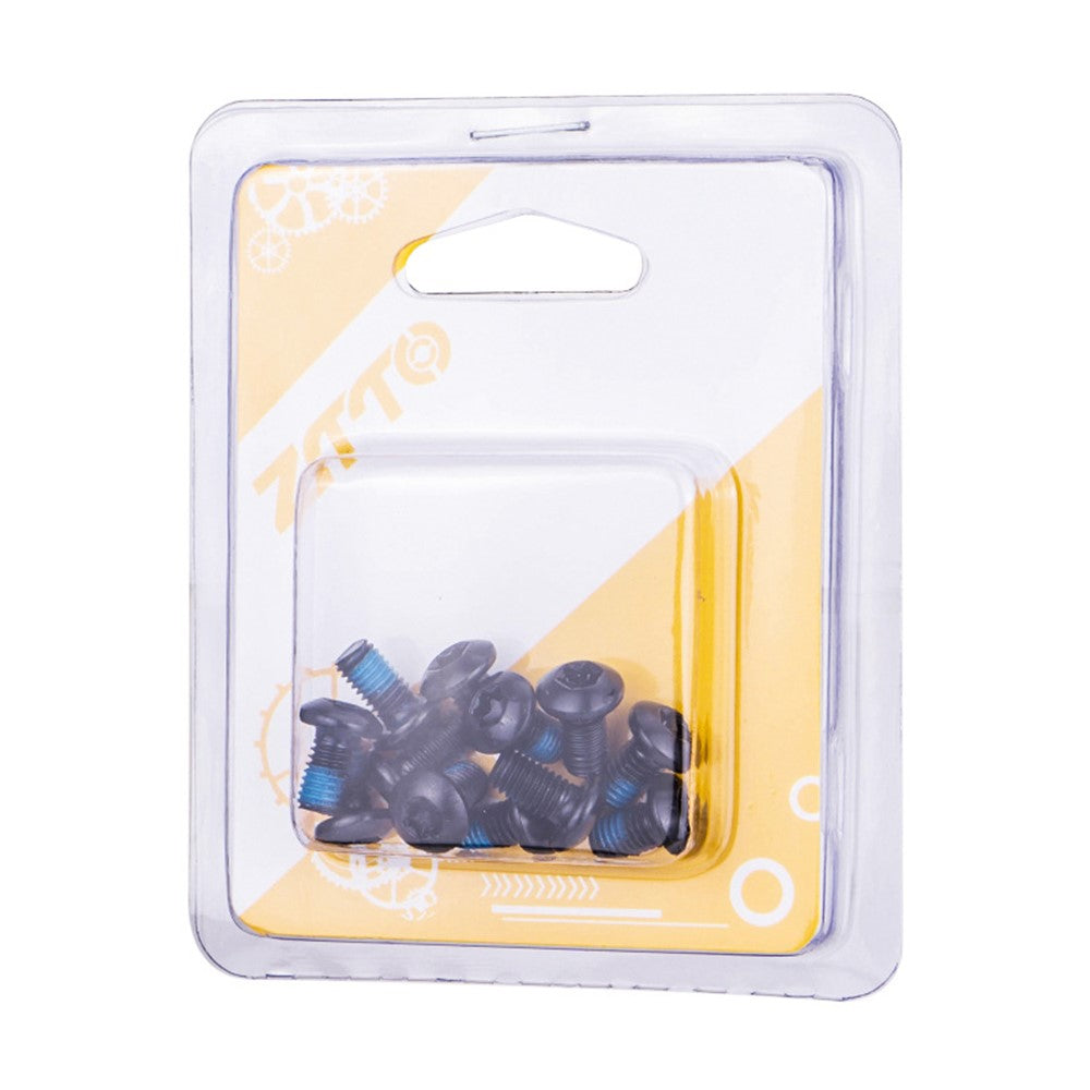 ZTTO 12Pcs M5x10mm Bicycle Disc Screw Alloy Steel Mountain Bike Disc T25 Screws