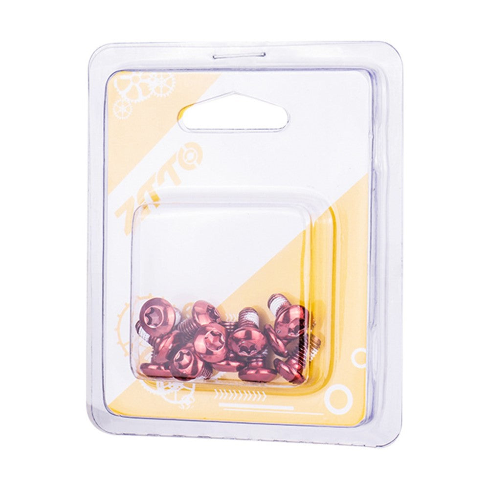 ZTTO 12Pcs M5x10mm Bicycle Disc Screw Alloy Steel Mountain Bike Disc T25 Screws