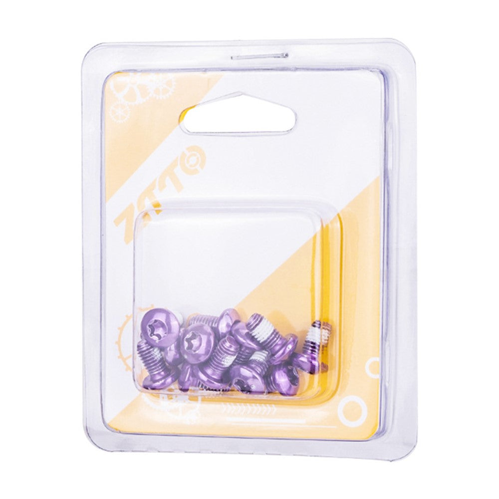 ZTTO 12Pcs M5x10mm Bicycle Disc Screw Alloy Steel Mountain Bike Disc T25 Screws