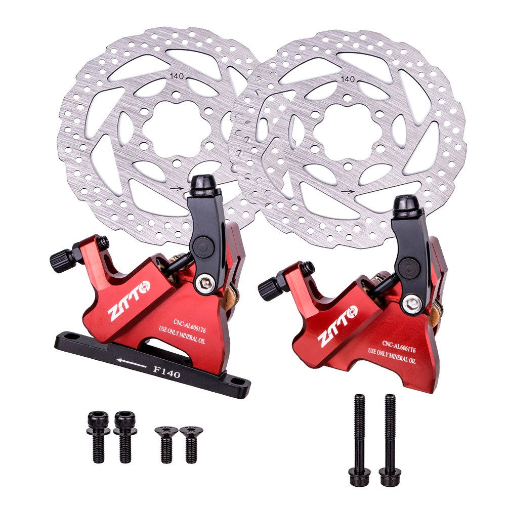 ZTTO Lightweight Aluminum Alloy Road Bike Flat Mount Disc Brake Caliper Set