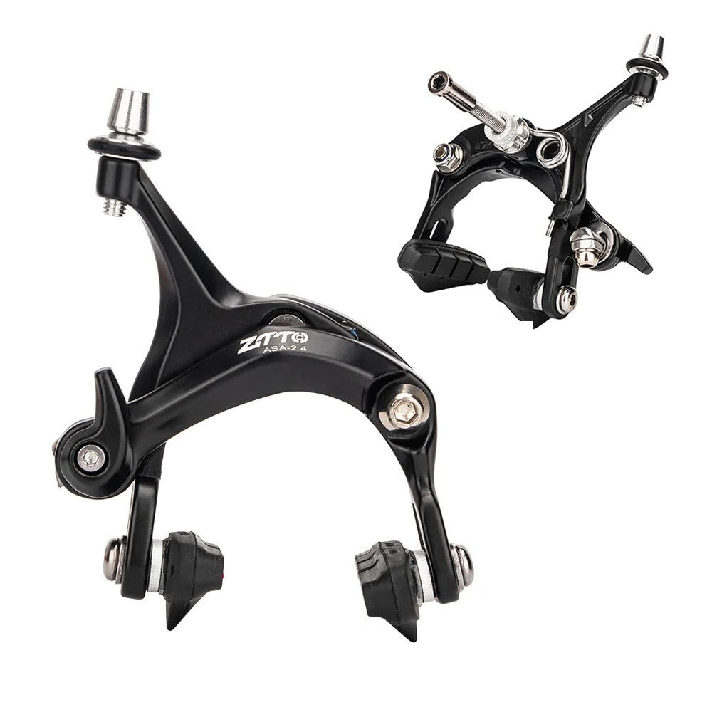 ZTTO 1 Pair Road Bike Brake Dual Pivot Calipers Bicycle Front Rear C Brake Caliper