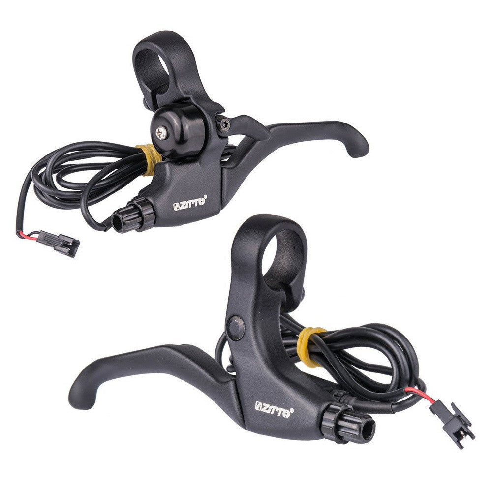 ZTTO SB4A 1 Pair Aluminum Alloy Electric Bike Brake Handle Bar with Bell