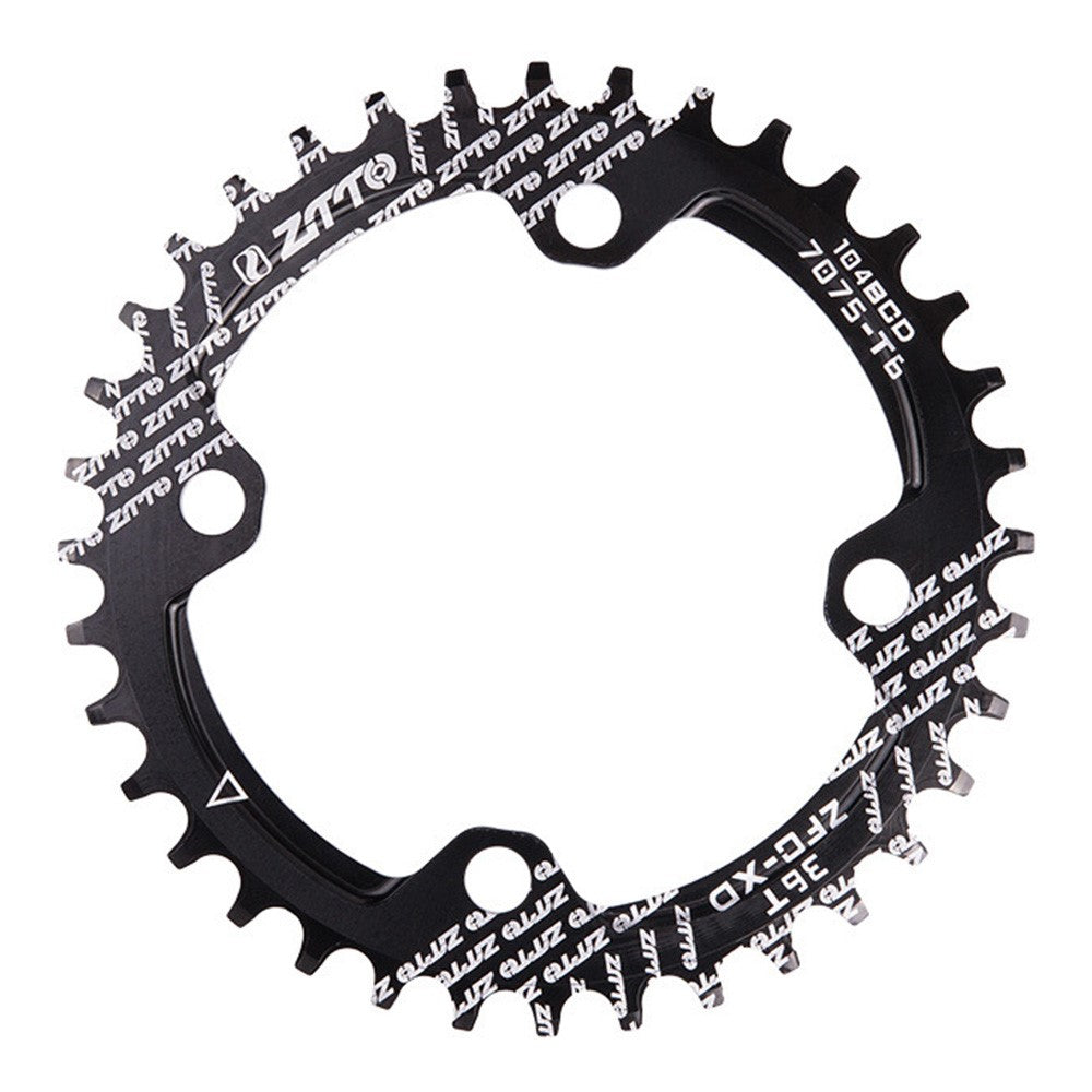 ZTTO 104BCD Positive Negative Teeth Bike Single Chainring Aluminum Alloy Crankset Single Speed Disc