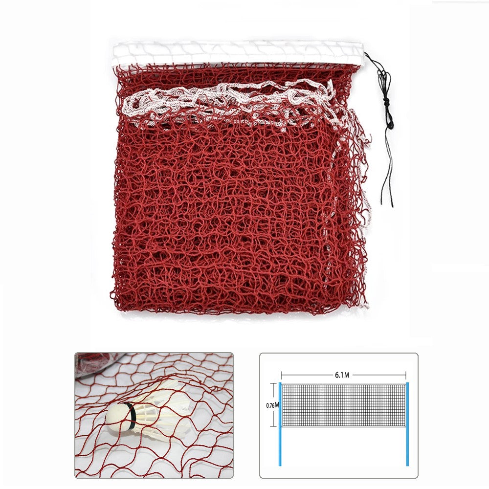 Portable Outdoor Standard Badminton Net for Professional Sports Training Game, 6.1m*76cm