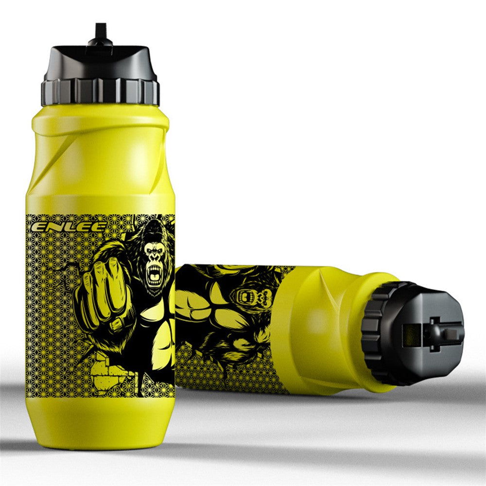 ENLEE Sports Water Bottle 650ML Mountain Bike Water Bottle Cup for Outdoors Camping Cycling Fitness Gym BPA Free, without FDA Certificate