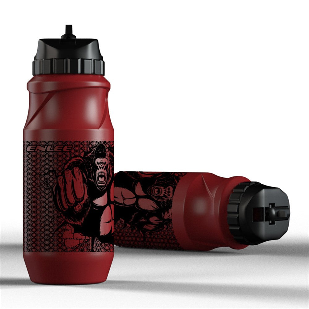ENLEE Sports Water Bottle 650ML Mountain Bike Water Bottle Cup for Outdoors Camping Cycling Fitness Gym BPA Free, without FDA Certificate