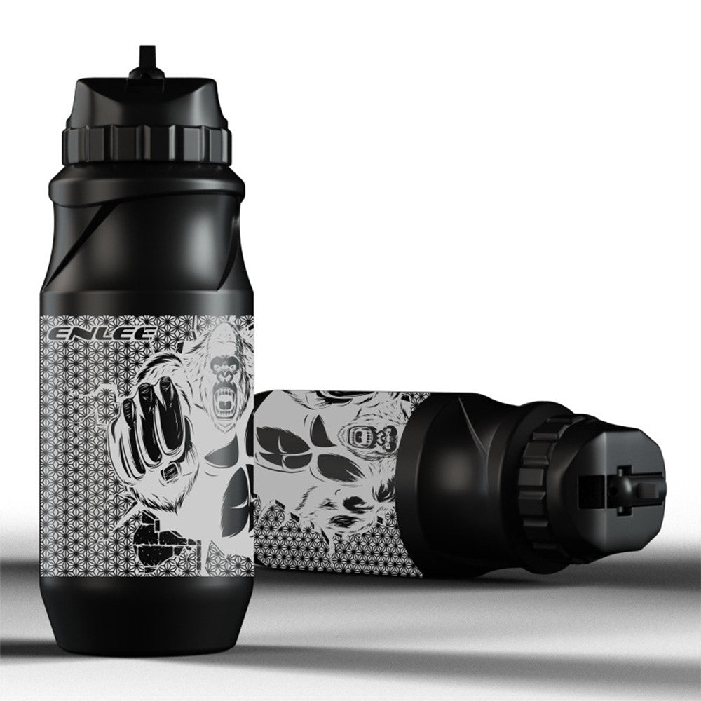 ENLEE Sports Water Bottle 650ML Mountain Bike Water Bottle Cup for Outdoors Camping Cycling Fitness Gym BPA Free, without FDA Certificate