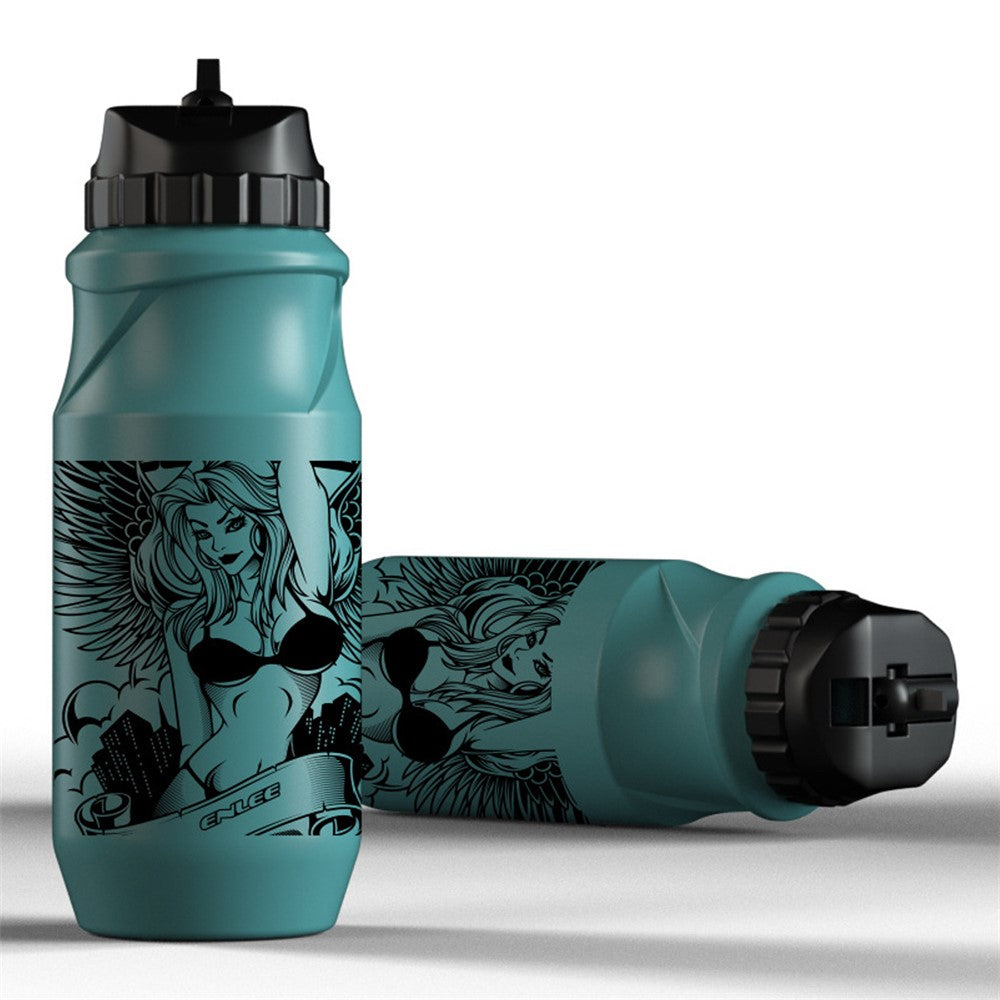 ENLEE Sports Water Bottle 650ML Mountain Bike Water Bottle Cup for Outdoors Camping Cycling Fitness Gym BPA Free, without FDA Certificate