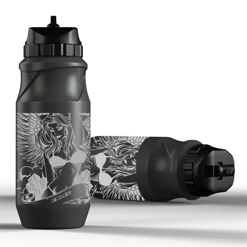 ENLEE Sports Water Bottle 650ML Mountain Bike Water Bottle Cup for Outdoors Camping Cycling Fitness Gym BPA Free, without FDA Certificate