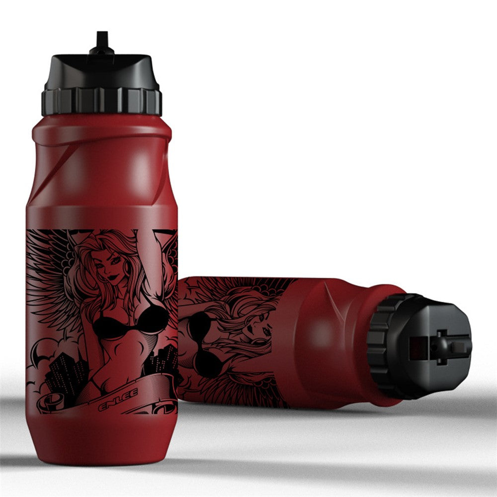 ENLEE Sports Water Bottle 650ML Mountain Bike Water Bottle Cup for Outdoors Camping Cycling Fitness Gym BPA Free, without FDA Certificate