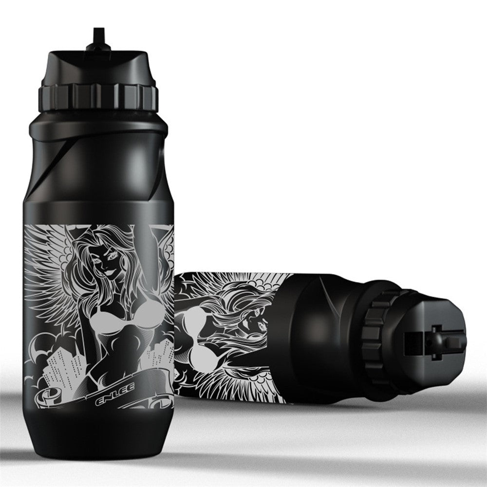 ENLEE Sports Water Bottle 650ML Mountain Bike Water Bottle Cup for Outdoors Camping Cycling Fitness Gym BPA Free, without FDA Certificate