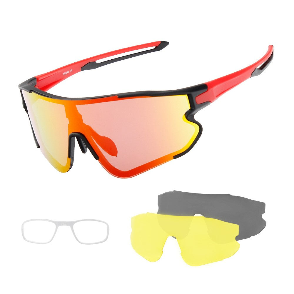 XQ-HD XQ-548 Cycling Sunglasses Bike Eyewear Goggle Riding Outdoor Sports Fishing Glasses with Replaceable Lens