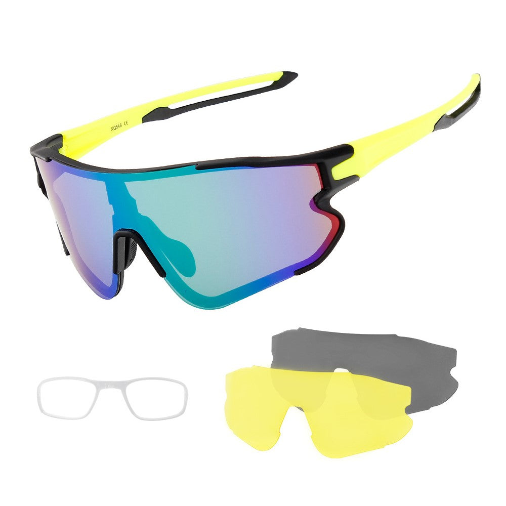 XQ-HD XQ-548 Cycling Sunglasses Bike Eyewear Goggle Riding Outdoor Sports Fishing Glasses with Replaceable Lens
