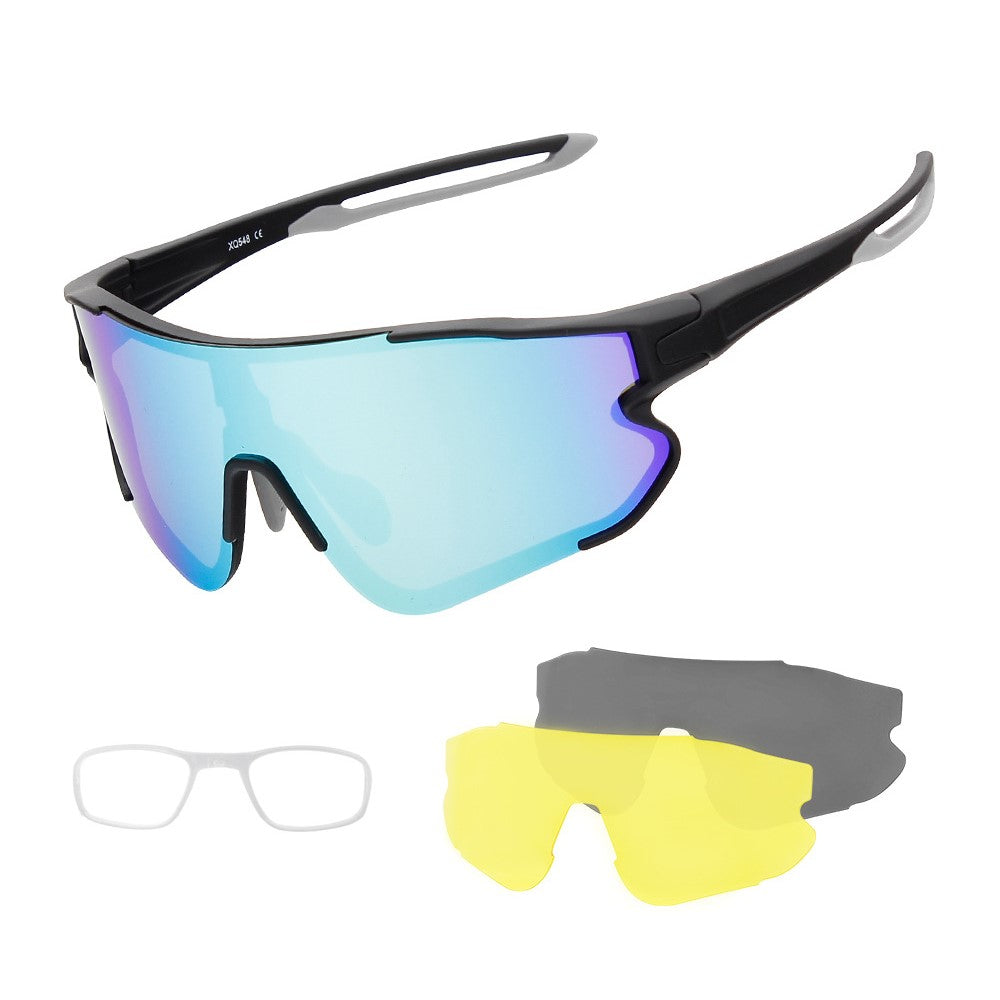 XQ-HD XQ-548 Cycling Sunglasses Bike Eyewear Goggle Riding Outdoor Sports Fishing Glasses with Replaceable Lens