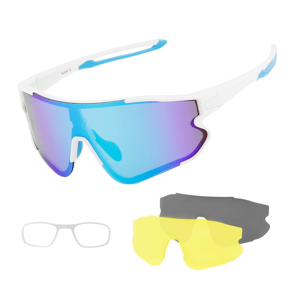 XQ-HD XQ-548 Cycling Sunglasses Bike Eyewear Goggle Riding Outdoor Sports Fishing Glasses with Replaceable Lens