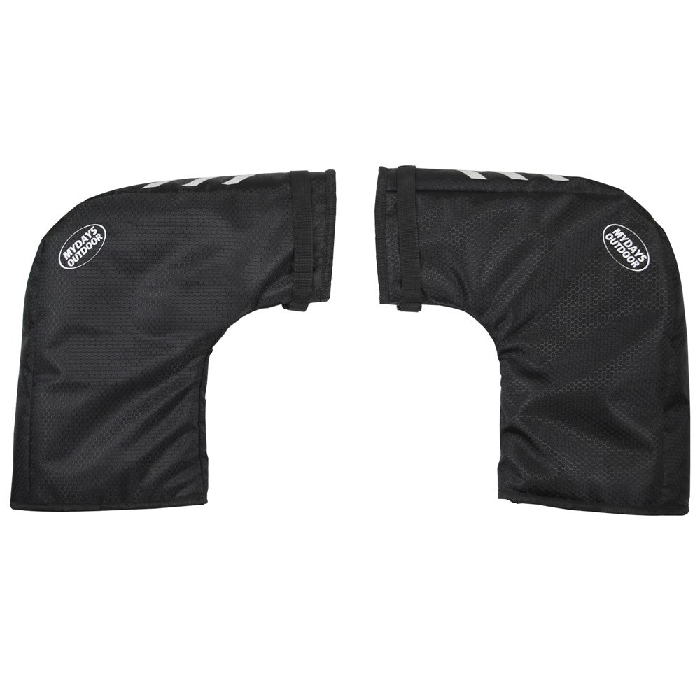 MYDAYS OUTDOOR 848201 Reflective Bike Handlebar Cover 420D Oxford Cloth Warm Handlebar Sleeve, 60x16x22cm