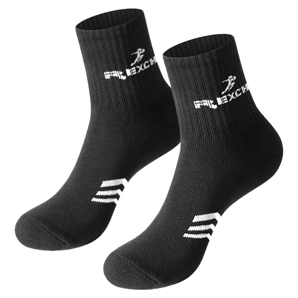 REXCHI XWZ10 1 Pair Cotton Cycling Socks Athletic Running Compression Sports Socks for Men, Women