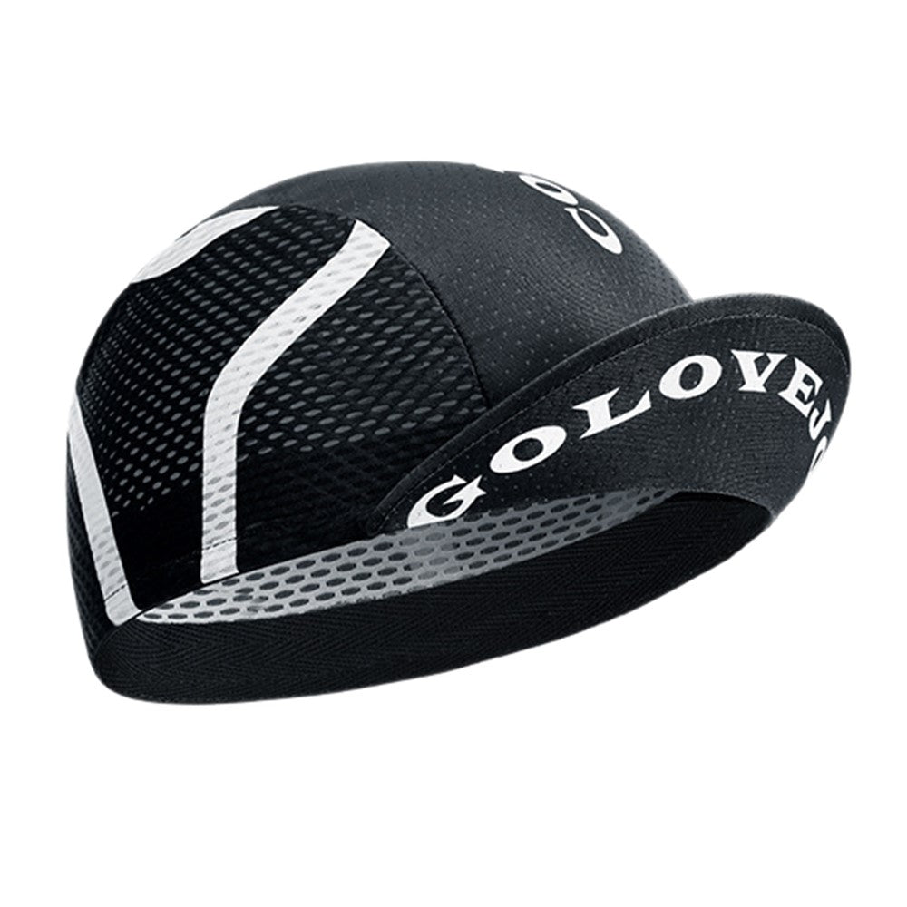 GOLOVEJOY XMZ287 Anti-UV Breathable Hat Cycling Skull Cap Under Helmet Liner with Sun Visor