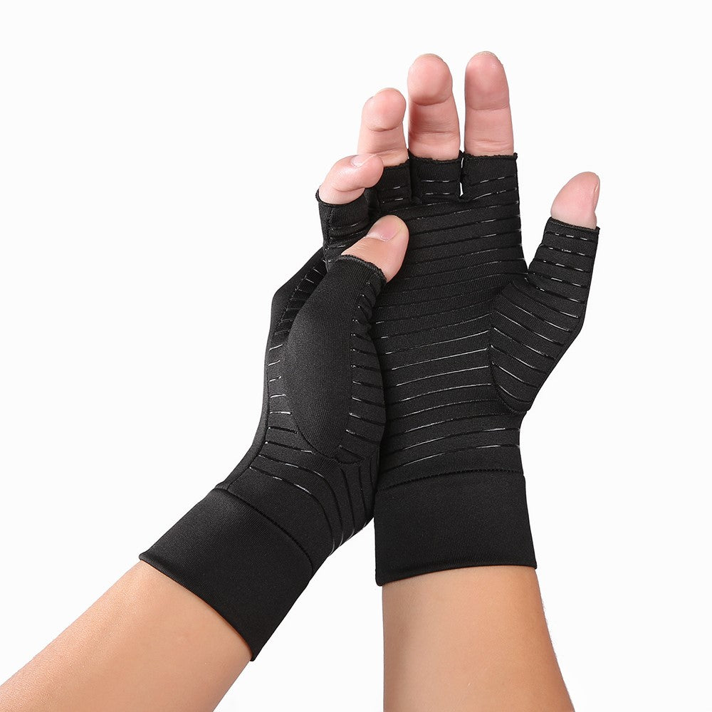 KYNCILOR A0048 One Pair Compression Gloves Half Finger Breathable Gloves for Arthritis, Swelling and Pain Relief, Relaxation and Recovery of Hand, Wrist and Joint