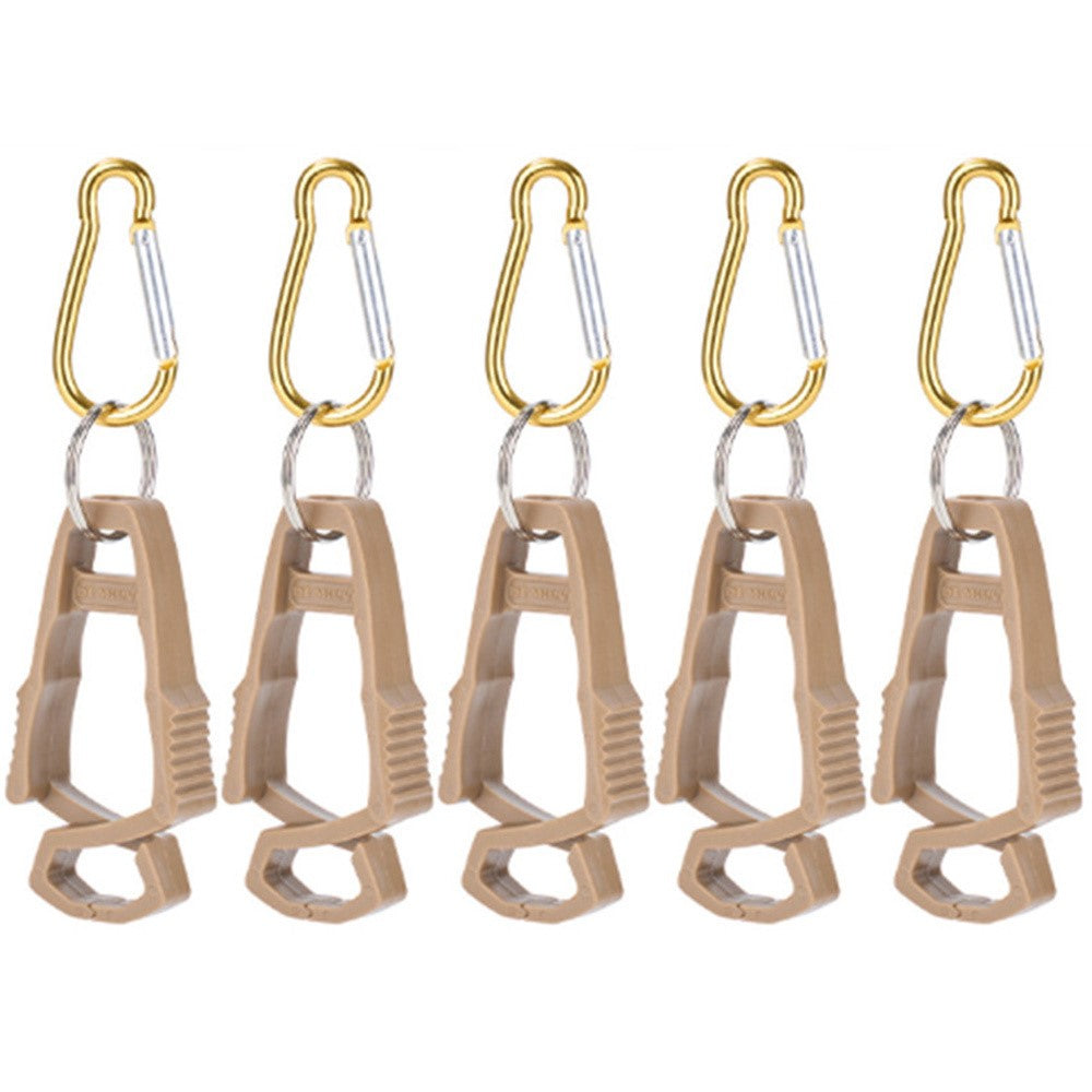 5Pcs Outdoor Multifunctional Anti-Lost Glove Clip Gourd Buckle 8-shaped Clips