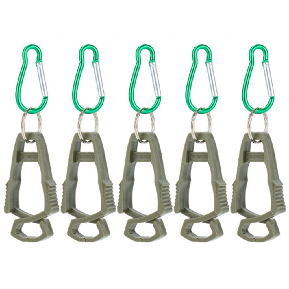 5Pcs Outdoor Multifunctional Anti-Lost Glove Clip Gourd Buckle 8-shaped Clips