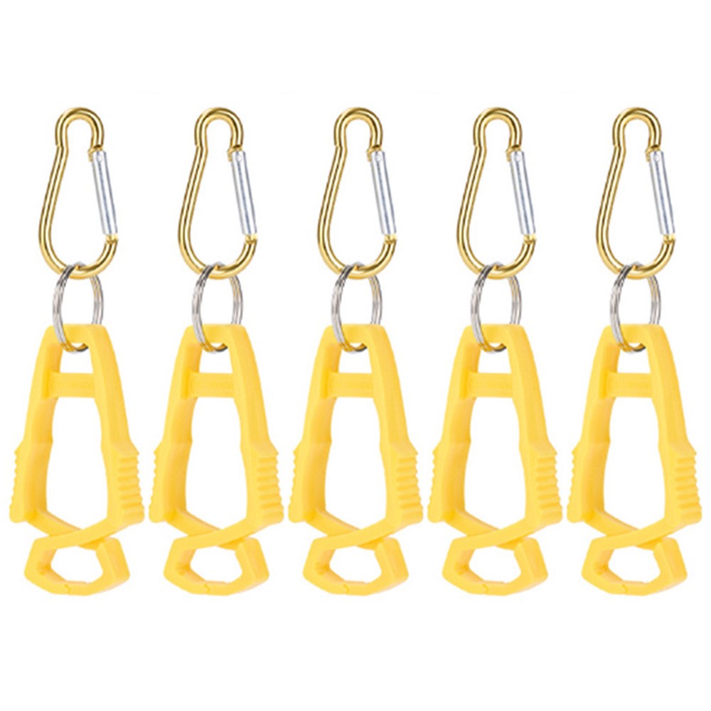 5Pcs Outdoor Multifunctional Anti-Lost Glove Clip Gourd Buckle 8-shaped Clips