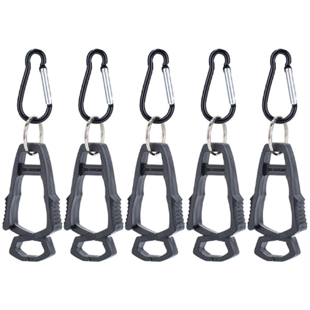 5Pcs Outdoor Multifunctional Anti-Lost Glove Clip Gourd Buckle 8-shaped Clips