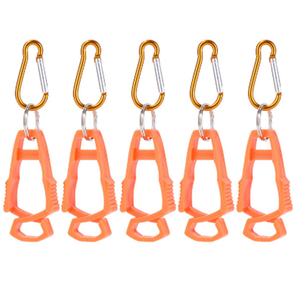 5Pcs Outdoor Multifunctional Anti-Lost Glove Clip Gourd Buckle 8-shaped Clips