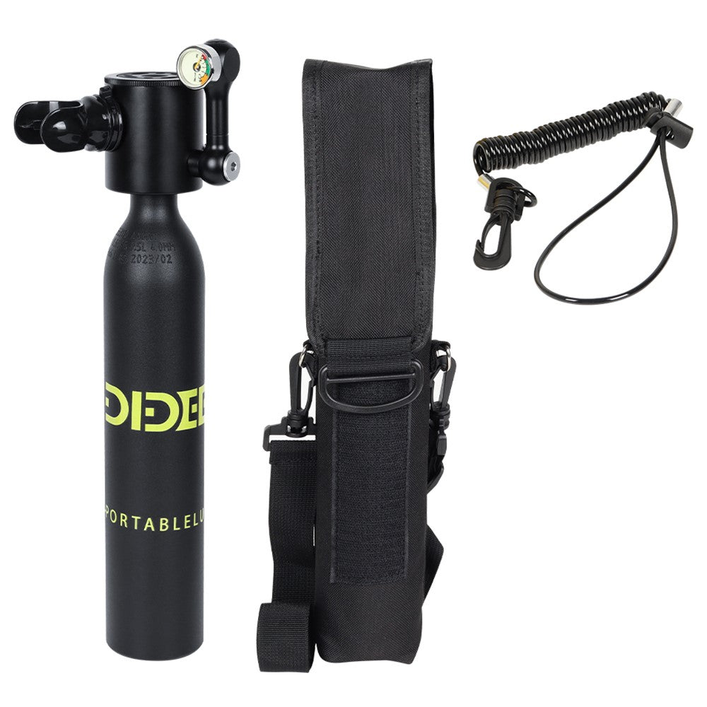 DIDEEP X3000Pro 0.5L Mini Scuba Diving Tank with High-Pressure Pump, Anti-Lost Lanyard, Storage Bag