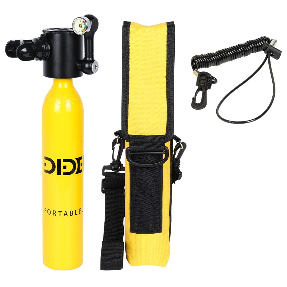 DIDEEP X3000Pro 0.5L Mini Scuba Diving Tank with High-Pressure Pump, Anti-Lost Lanyard, Storage Bag