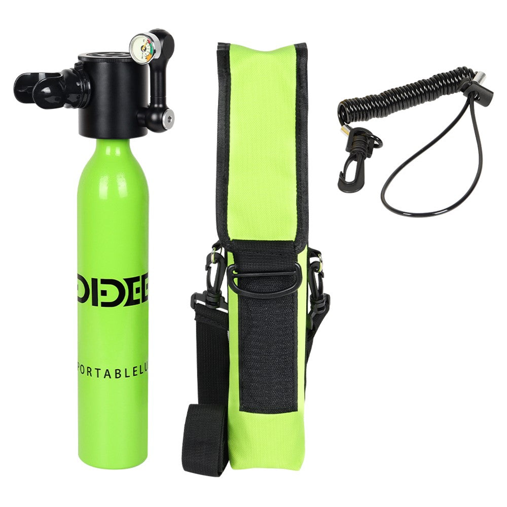 DIDEEP X3000Pro 0.5L Mini Scuba Diving Tank with High-Pressure Pump, Anti-Lost Lanyard, Storage Bag
