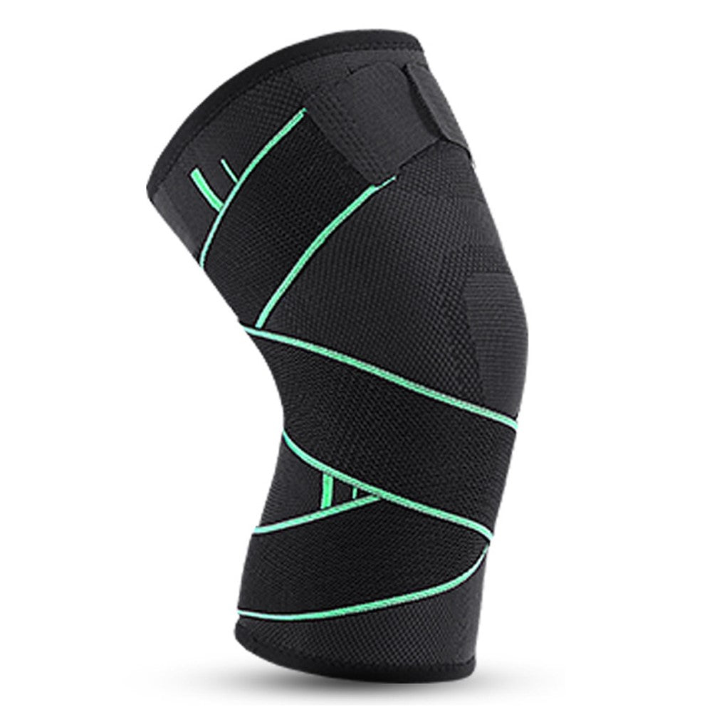 KYNCILOR AB028 1/Pc Non-slip Knee Support Brace for Running Hiking Basketball Joint Pain Relief Elastic Knee Protector Pads with Straps