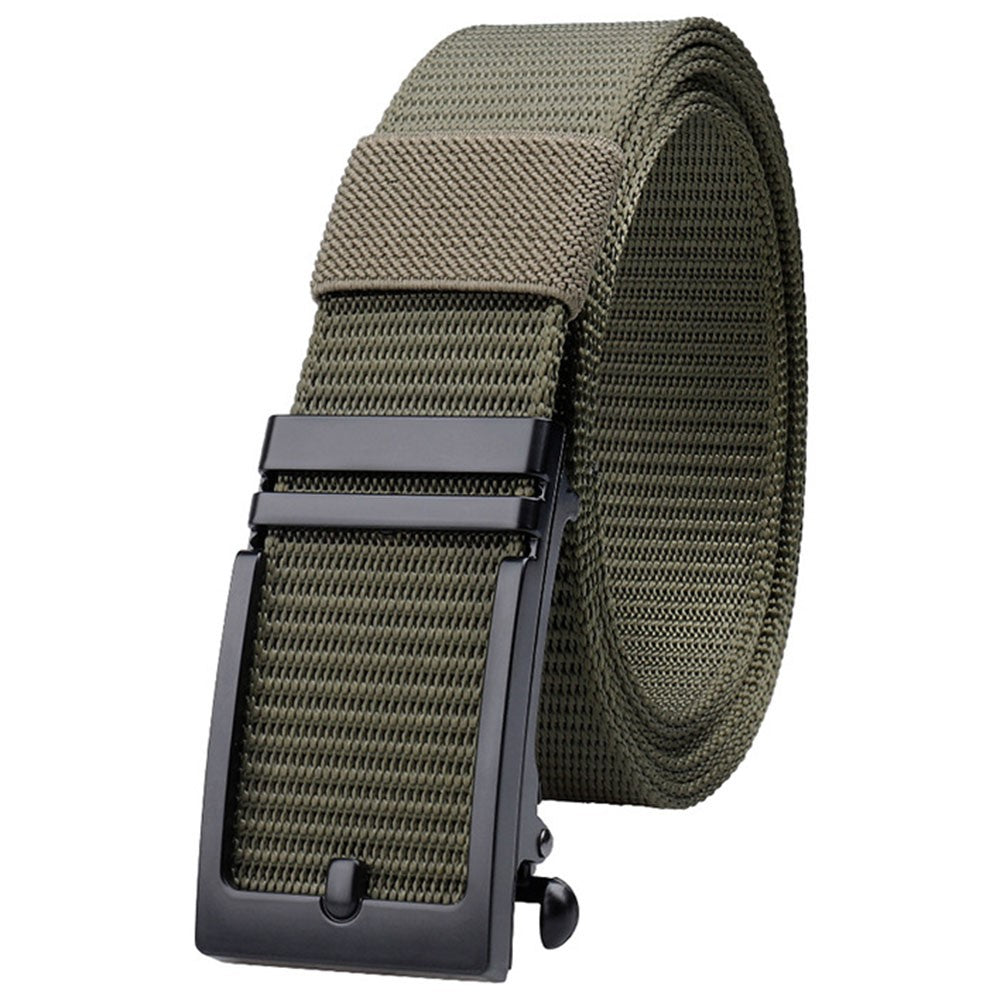 SN-P026 125cm Men's Outdoor Nylon Belt Webbing Work Belt with Alloy Buckle