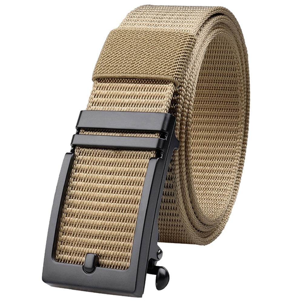 SN-P026 125cm Men's Outdoor Nylon Belt Webbing Work Belt with Alloy Buckle