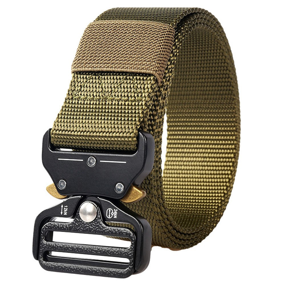 SN-P002 125x3.8cm Men's Nylon Web Tactical Belt Work Belt with Alloy Buckle