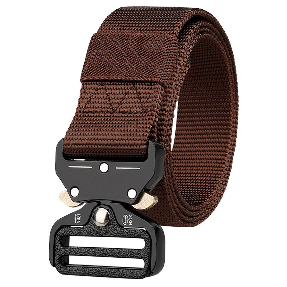 SN-P002 125x3.8cm Men's Nylon Web Tactical Belt Work Belt with Alloy Buckle