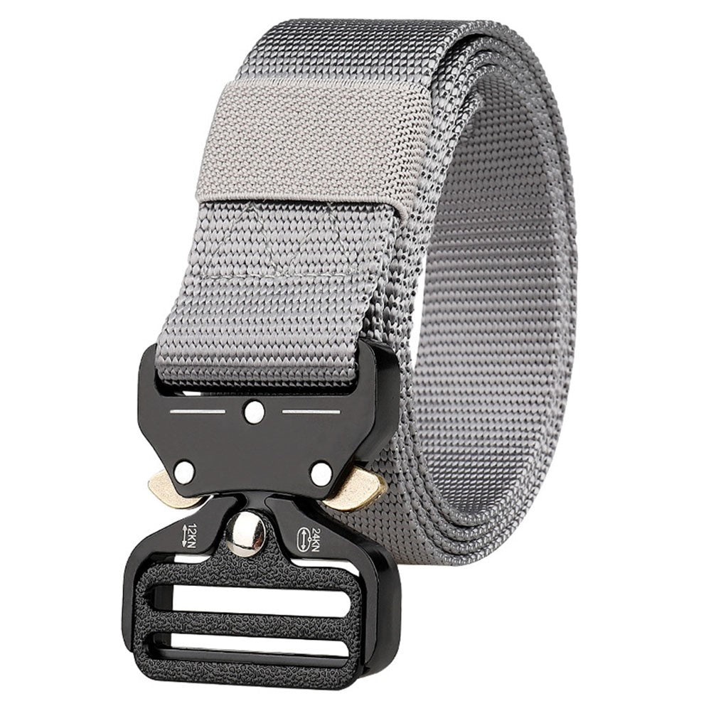 SN-P002 125x3.8cm Men's Nylon Web Tactical Belt Work Belt with Alloy Buckle
