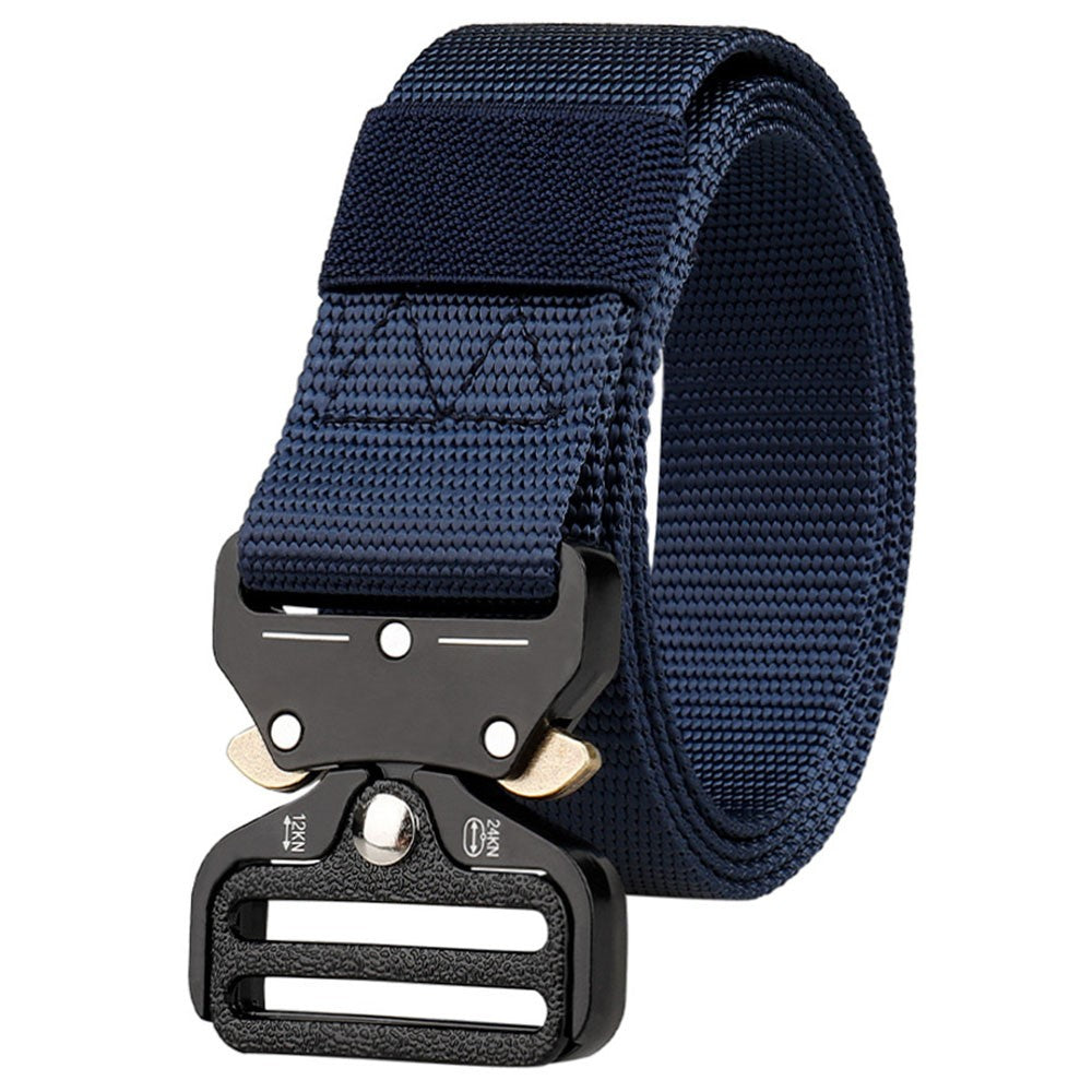 SN-P002 125x3.8cm Men's Nylon Web Tactical Belt Work Belt with Alloy Buckle